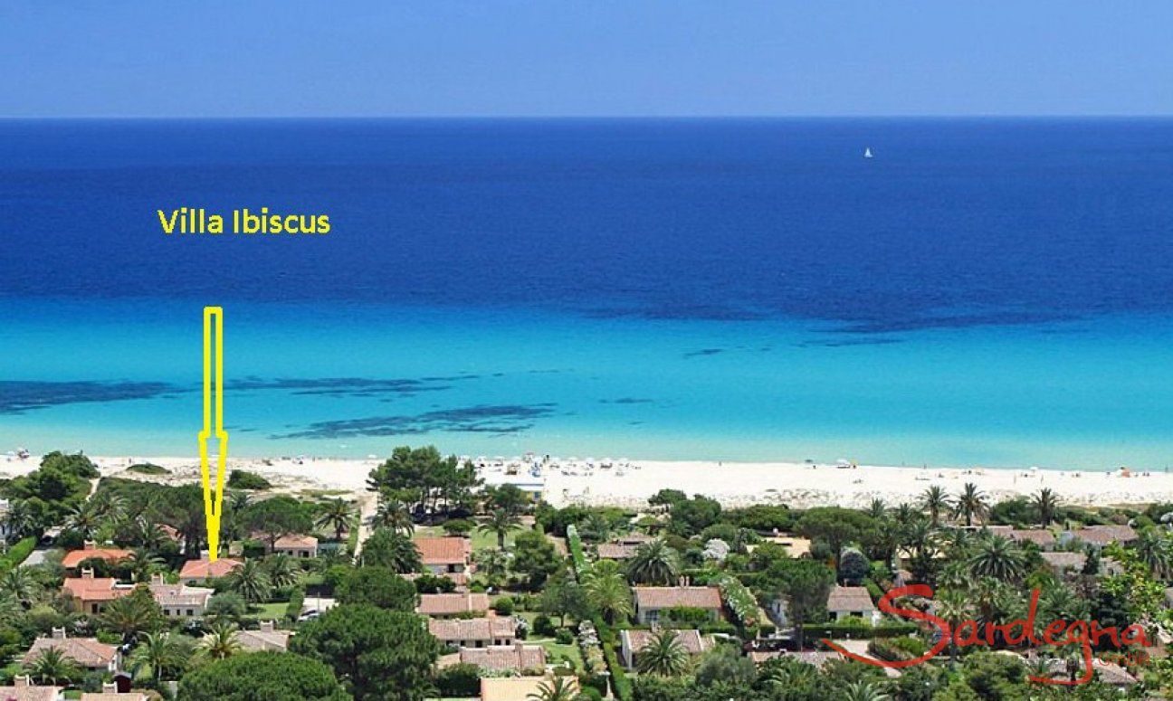 Villa Ibiscus | Position ganz nah am Strand Position an der Costa Rei