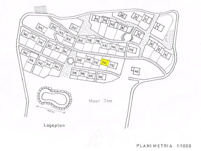 Li Conchi 26 | Position des Hauses in der Anlage Li Conchi Lageplan