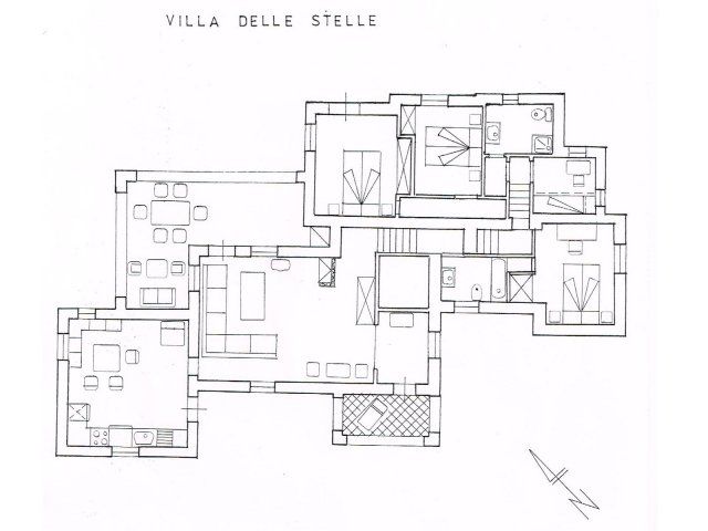 Villa delle Stelle | Grundriss Villa delle Stelle Grundriss Villa delle Stelle