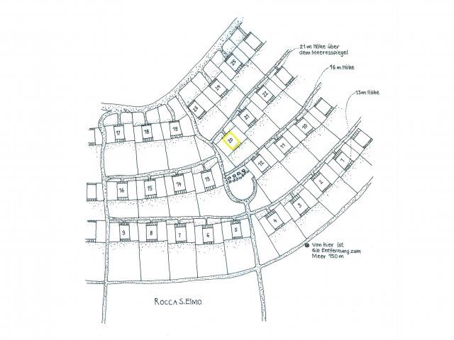 Lageplan der Ferienhauslage im Condominium Sant Elmo