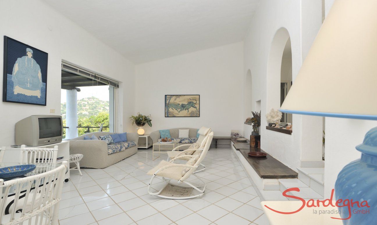 Villa Bella | Wohnbereich mit Terrassenzugang Großes helles Wohnzimmer mit Terrassenzugang Villa Bella