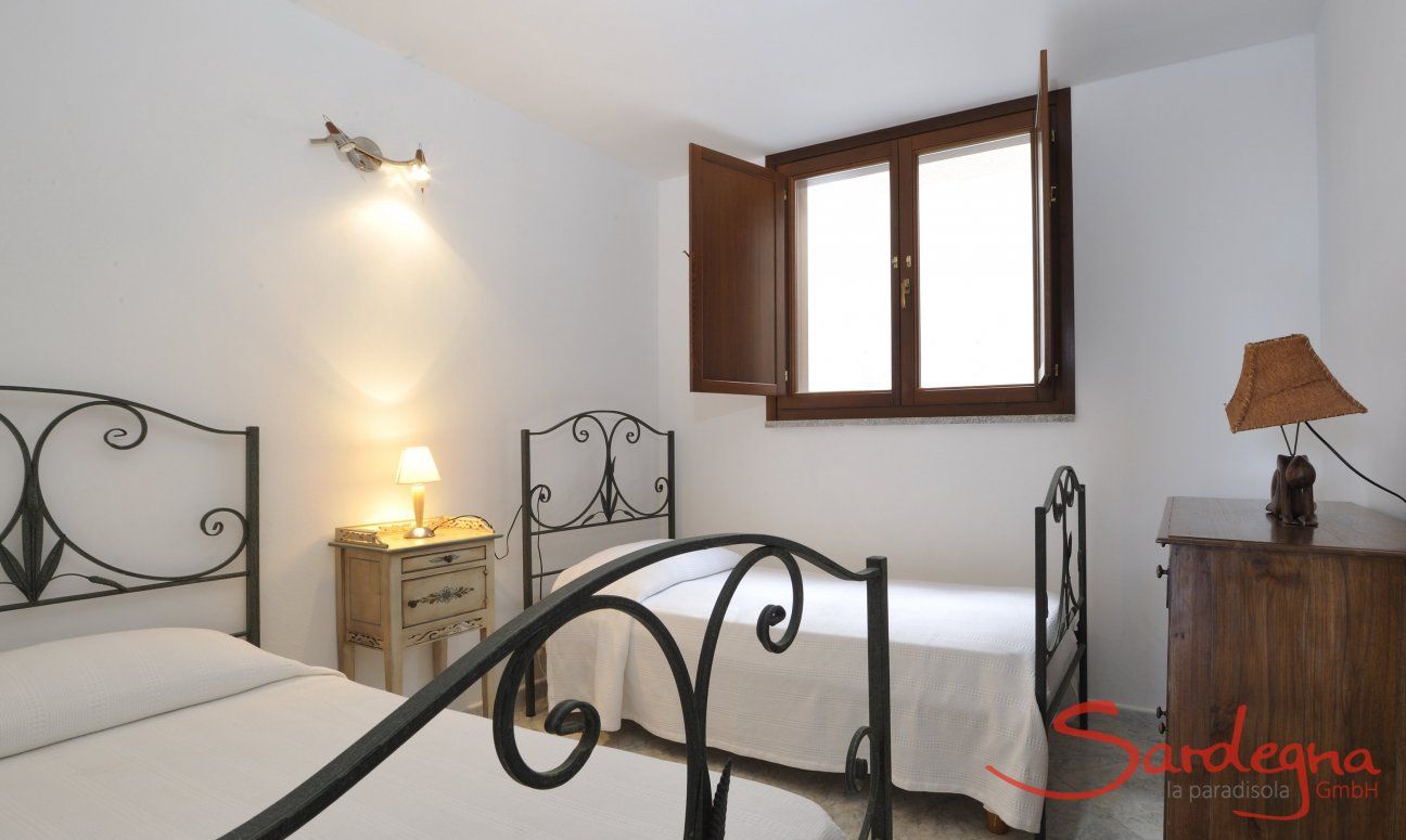 Apartment Castededdu 3 | Schlafzimmer 2 mit zwei Einzelbetten Schlafzimmer 2 mit zwei Einzelbetten