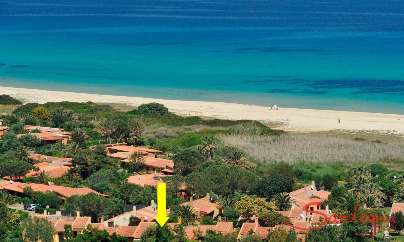 Villa Mare Turagri | An diesen Traumstränden liegt Mare Turagri. Supermarkt, Restaurants um die Ecke. Lage des Hauses