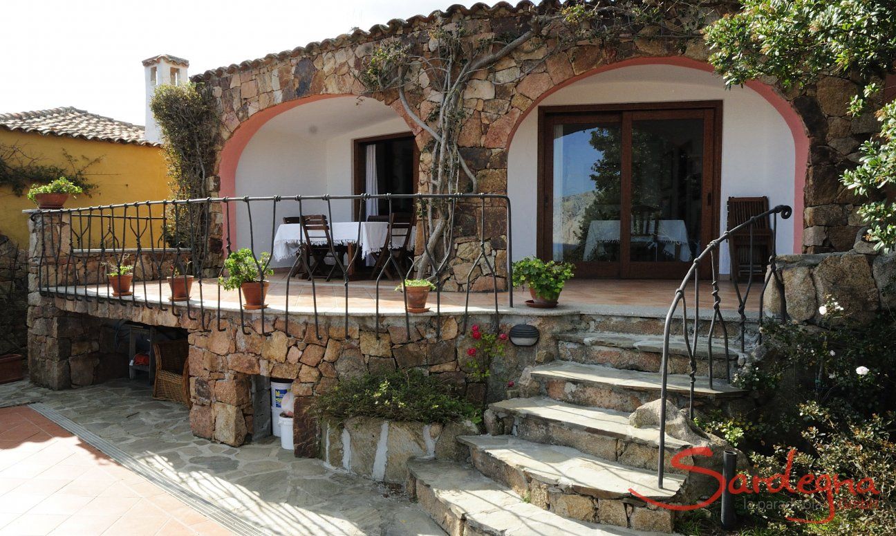 Villa Cala Ginepro | Terrasse mit Meerblick Terrasse mit Meerblick
