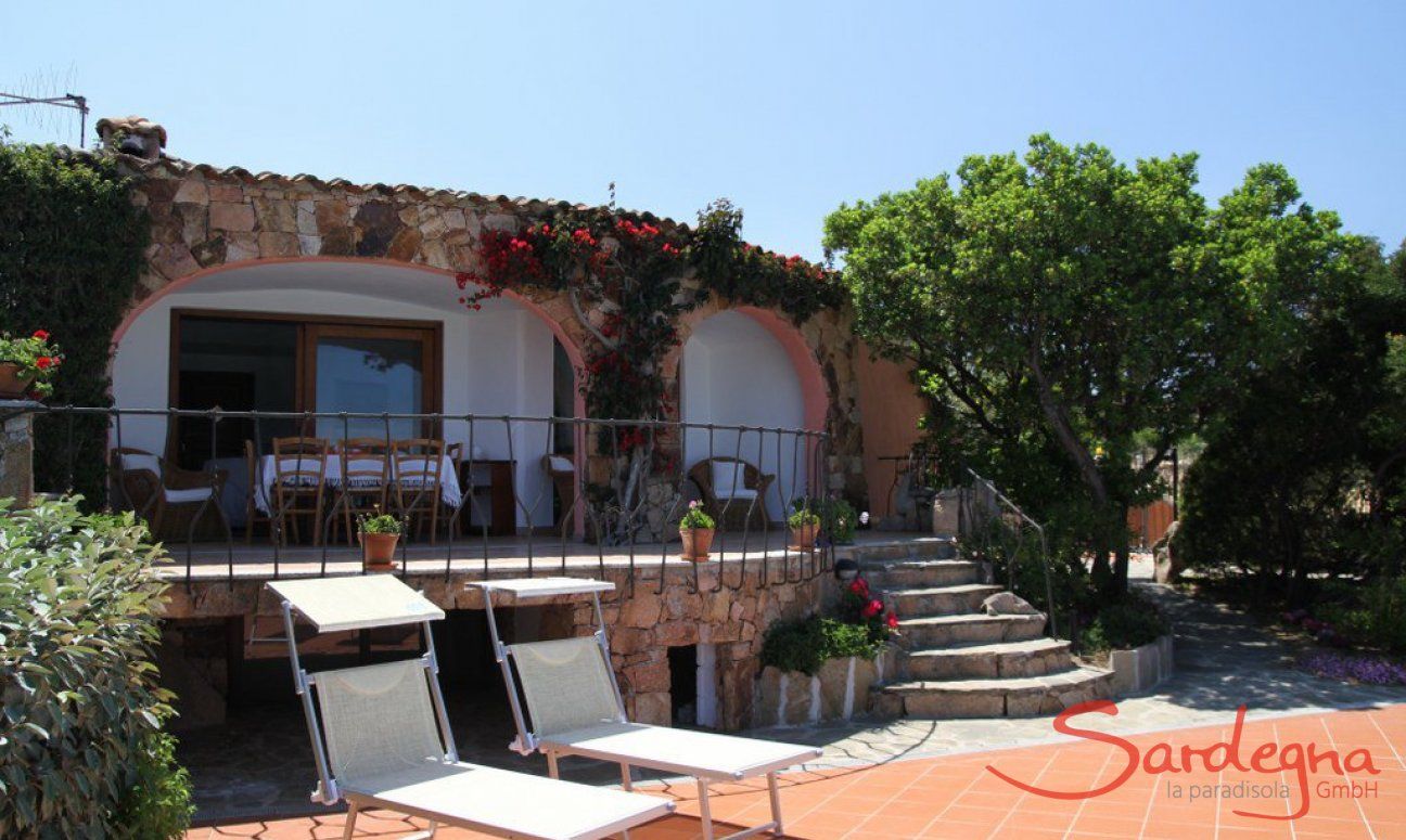 Villa Cala Ginepro | Hausansicht Meerseite Villa Cala Ginepro