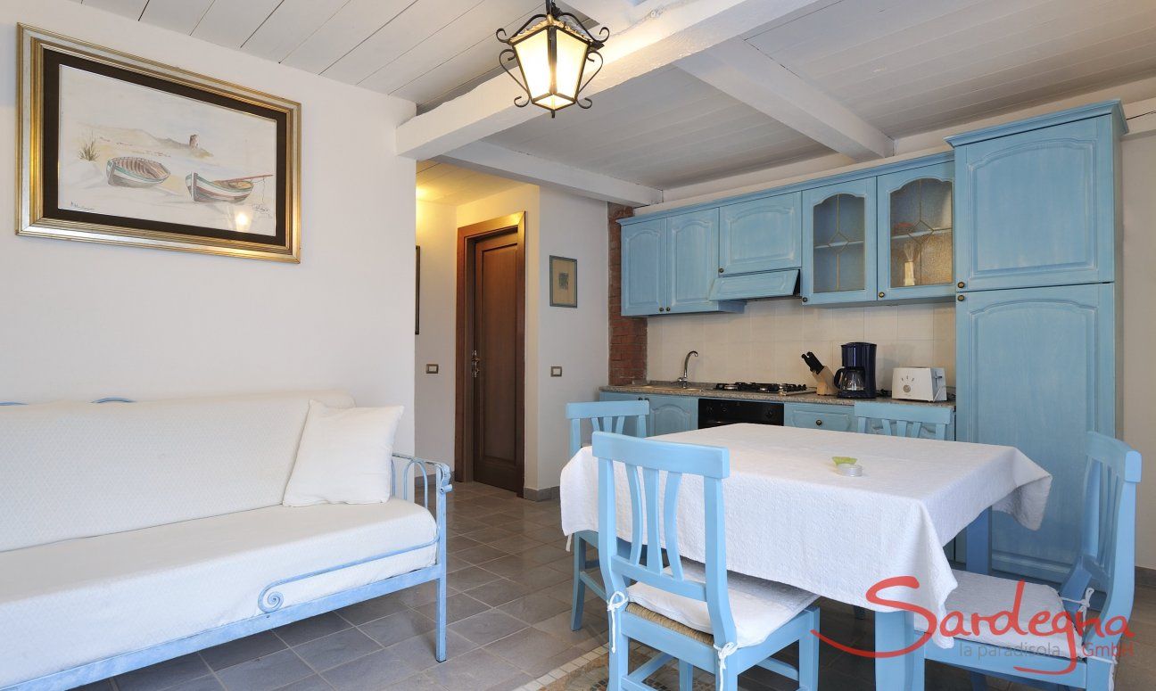 Villetta Pino | Wohnzimmer mit Küchenzeile Wohnzimmer