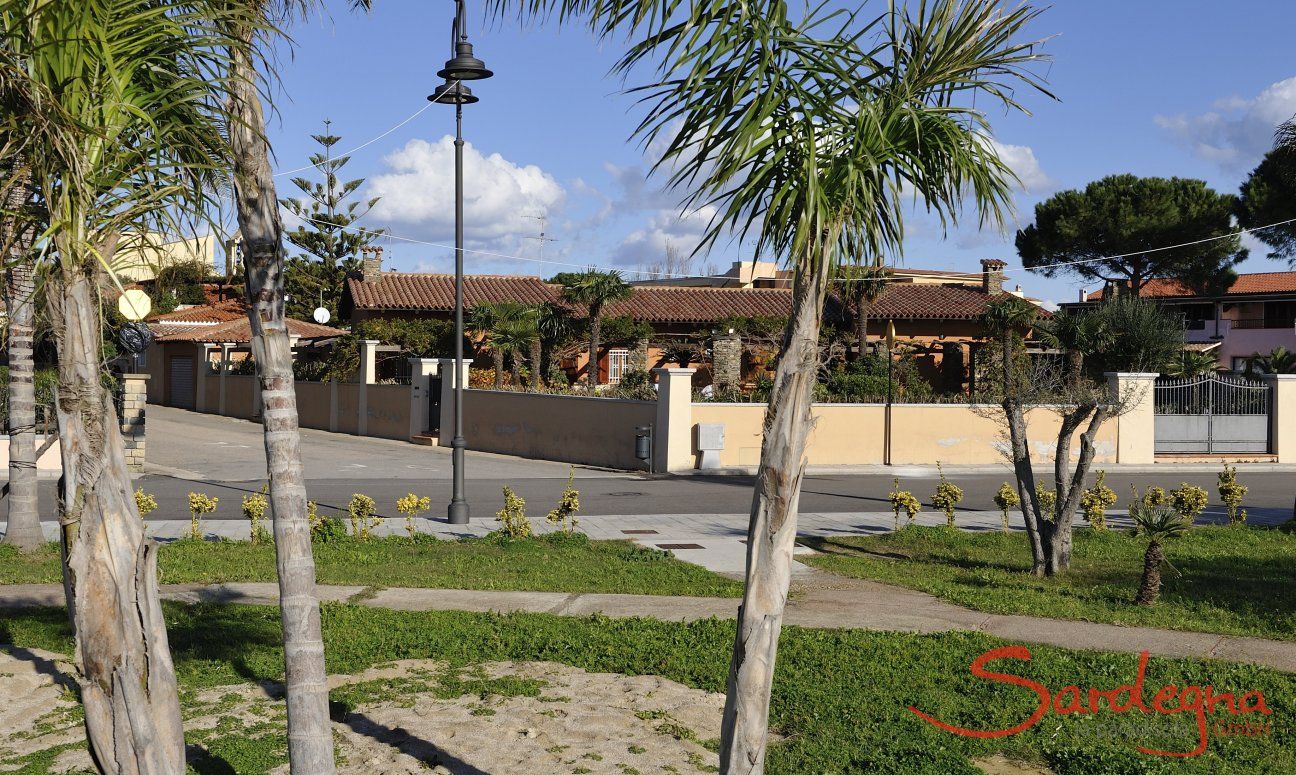 Villa Golfo Aranci | Blick vom Strand auf die Villa Blick vom Strand auf die Villa