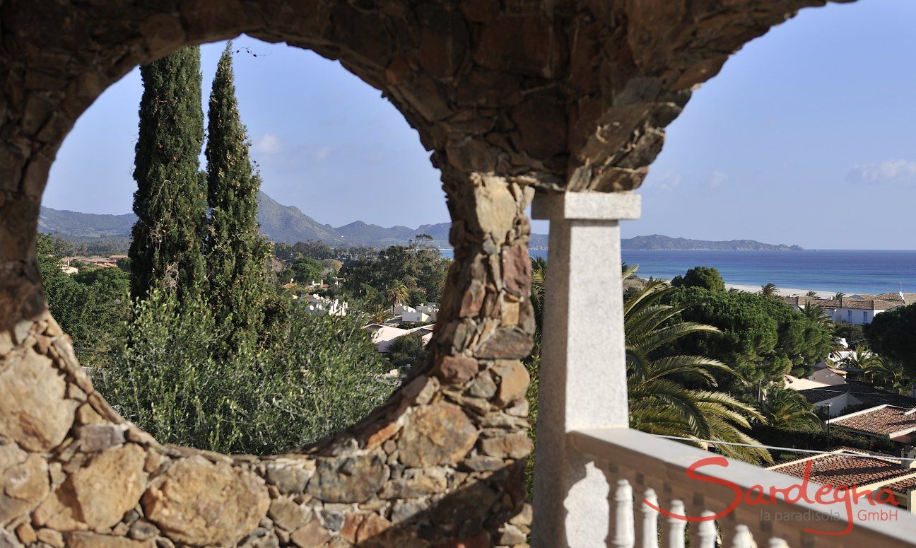 Apartment Castededdu 6 | Veranda und Blick auf das Meer der Costa Rei Veranda und Blick auf das Meer der Costa Rei