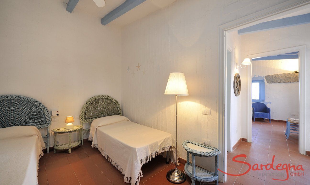 Schlafzimmer 2 mit zwei Einzelbetten  Casa 20, Sant Elmo