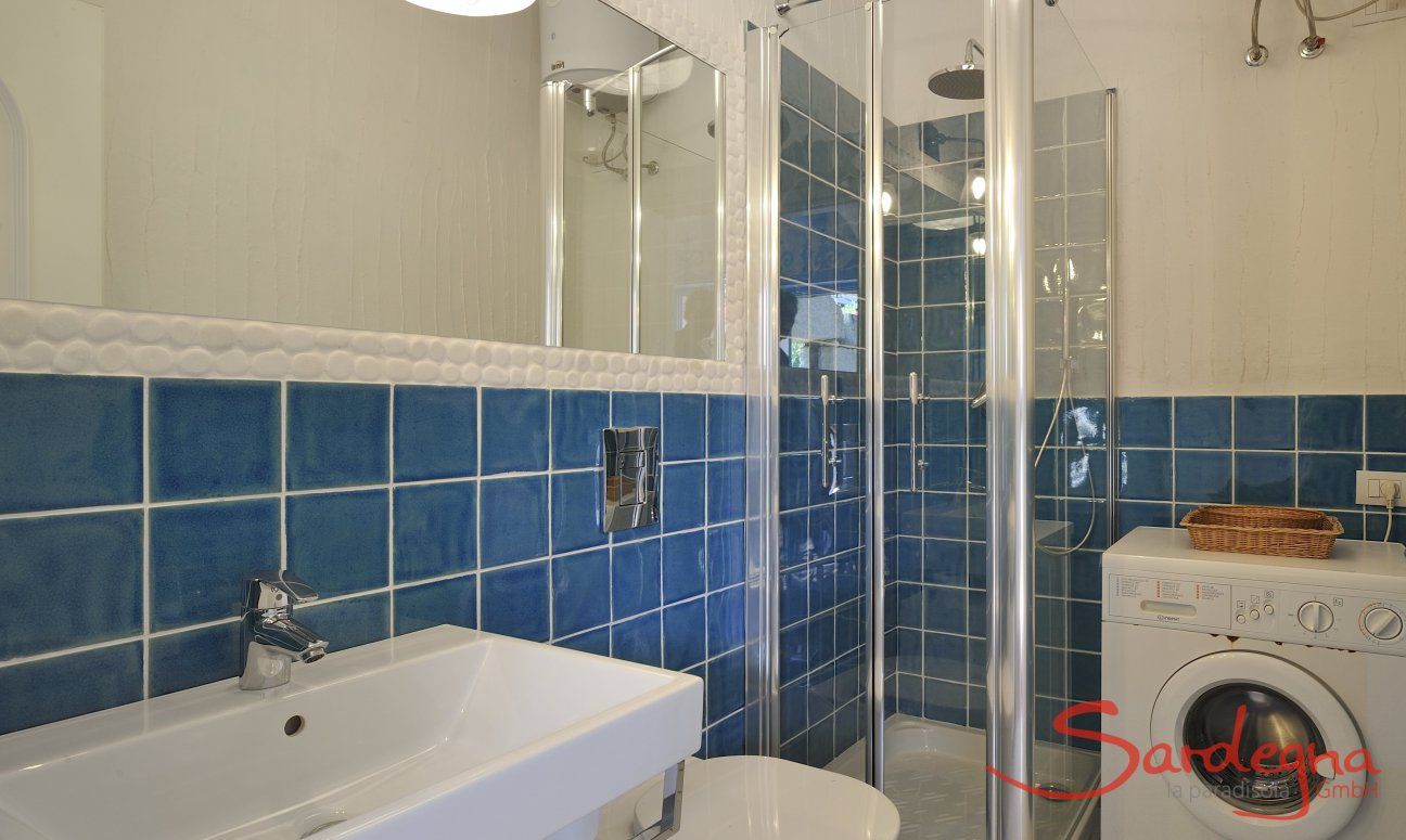 Bad mit Dusche und Waschmaschine  Casa 20, Sant Elmo