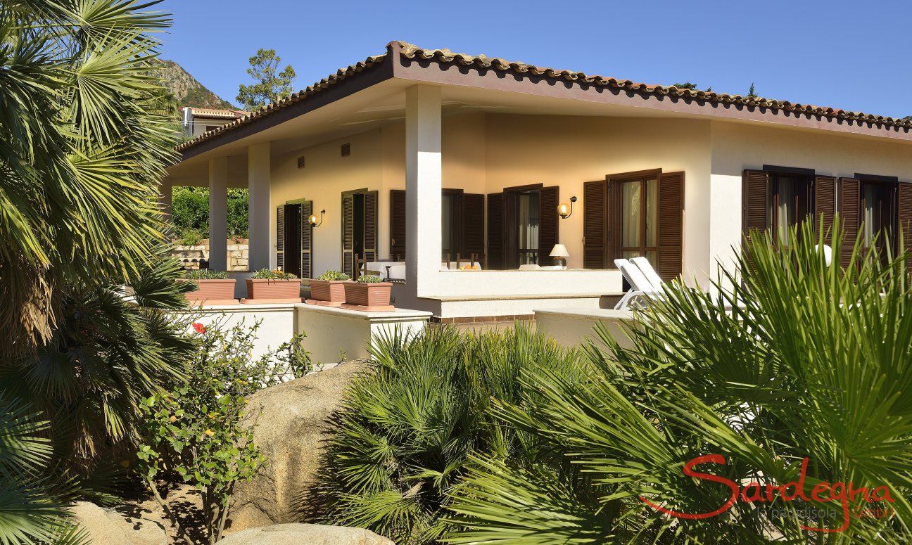 Villa Nautilus | Große, überdachter Terrasse Hausansicht der Villa Nautilus