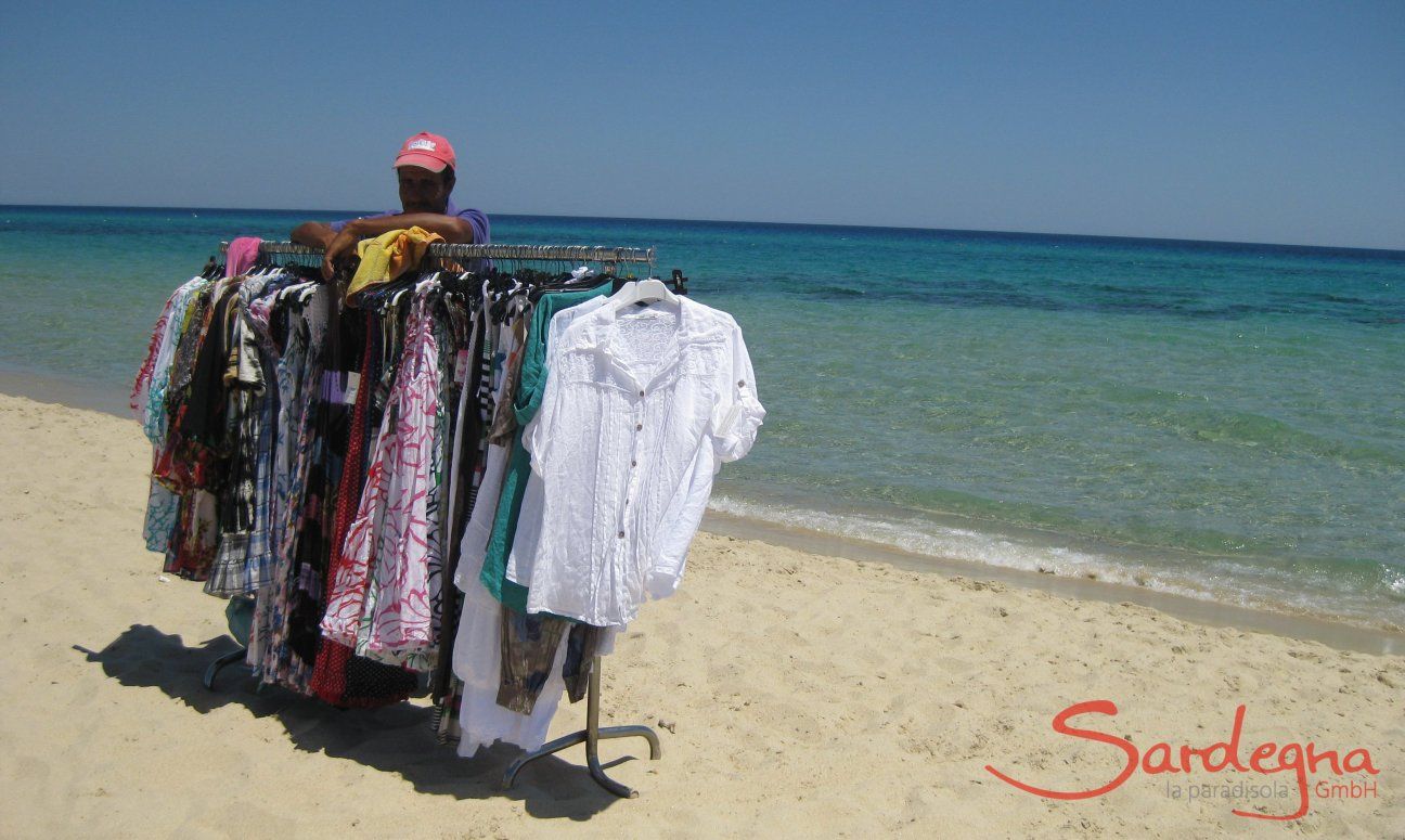 Strandverkäufer Costa Rei