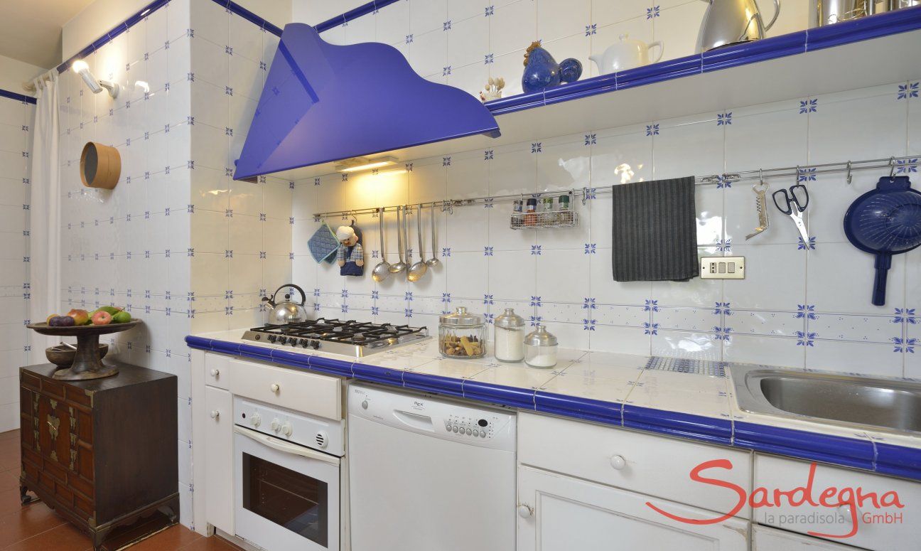 Villa Ulivi 12 | Küche mit Gasherd mit fünf Flammen, Elektrischem Ofen und Spülmaschine Küche