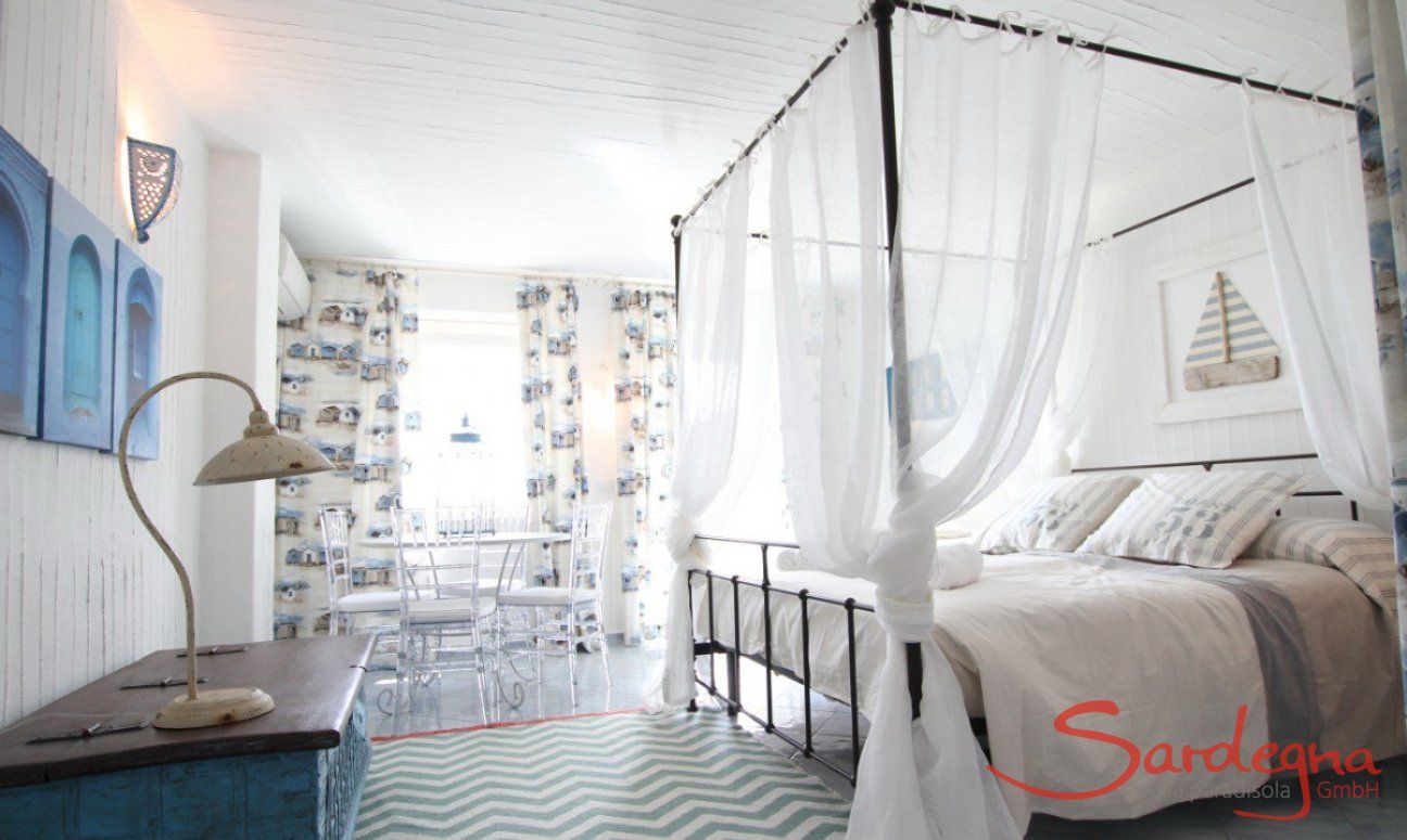 Li Conchi 25 | Schlafzimmer 3 mit Himmelbett im UG Schlafzimmer 3 UG