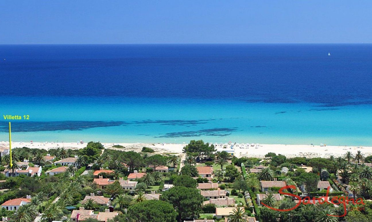 Villetta 12 | Lageplan an der Costa Rei, ganz nah am Strand Lageplan an der Costa Rei