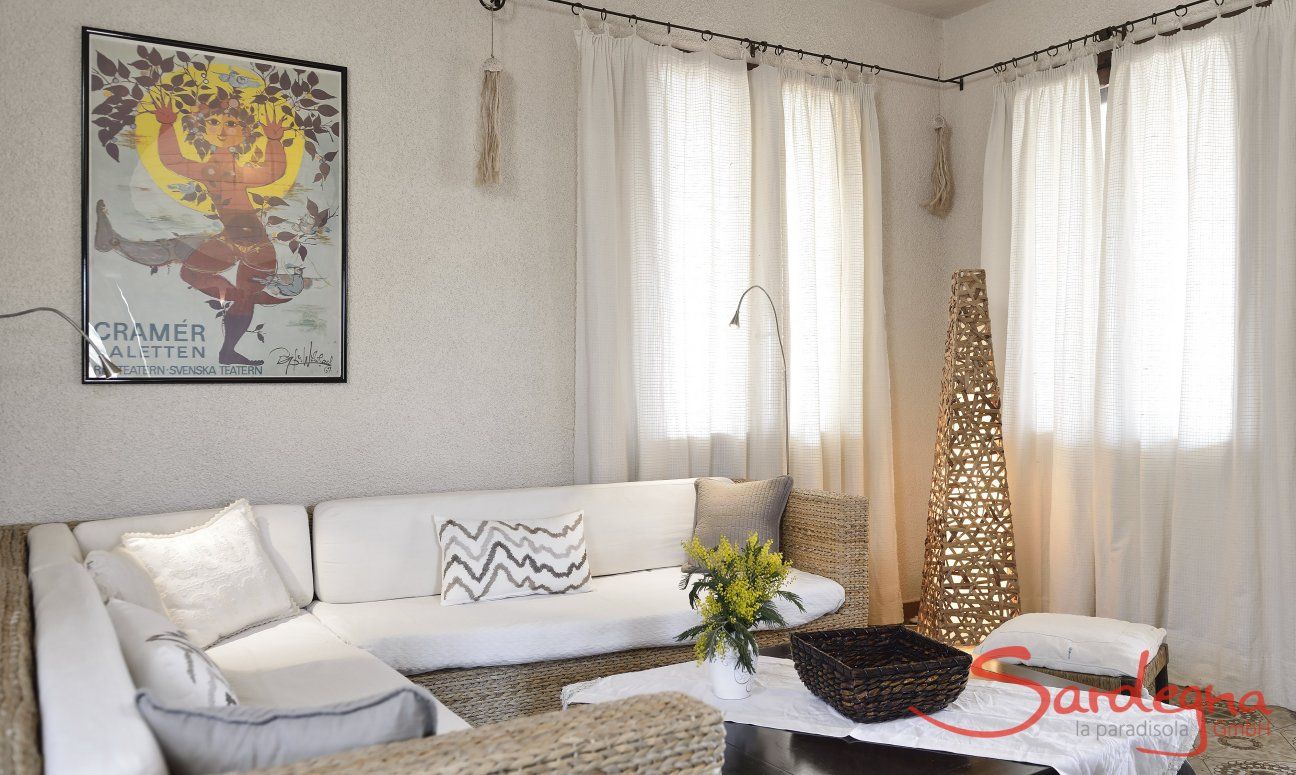Villa delle Stelle | Gemütliche, beige Sofaecke Gemütliche, beige Sofaecke