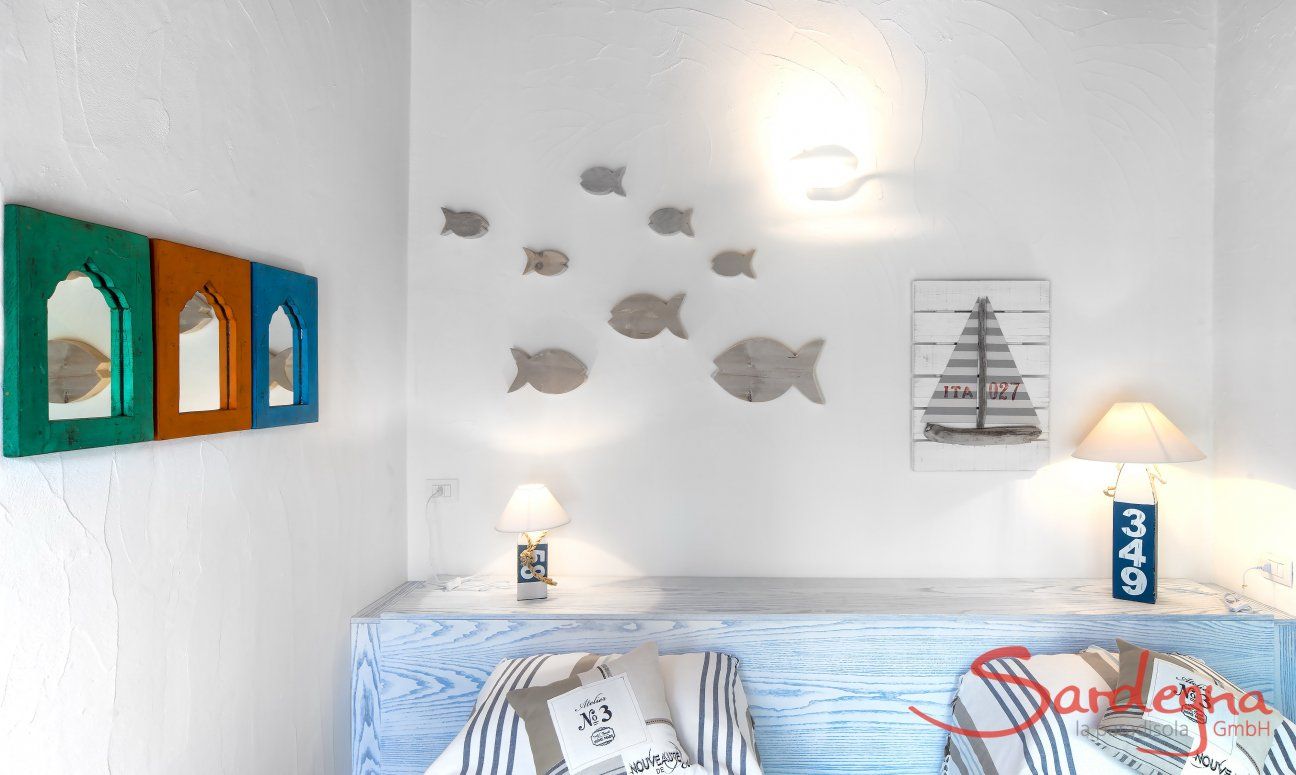 Villa Campidano 21 | Schlafzimmer 3 mit zwei Einzelbetten, die auch zusammen gestellt werden können Schlafzimmer Villa Campidano 21