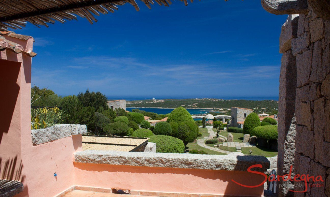 Villa Domus 17 | Obere Terrasse Domus 17 mit Blick auf's Meer Obere Terrasse mit Blick