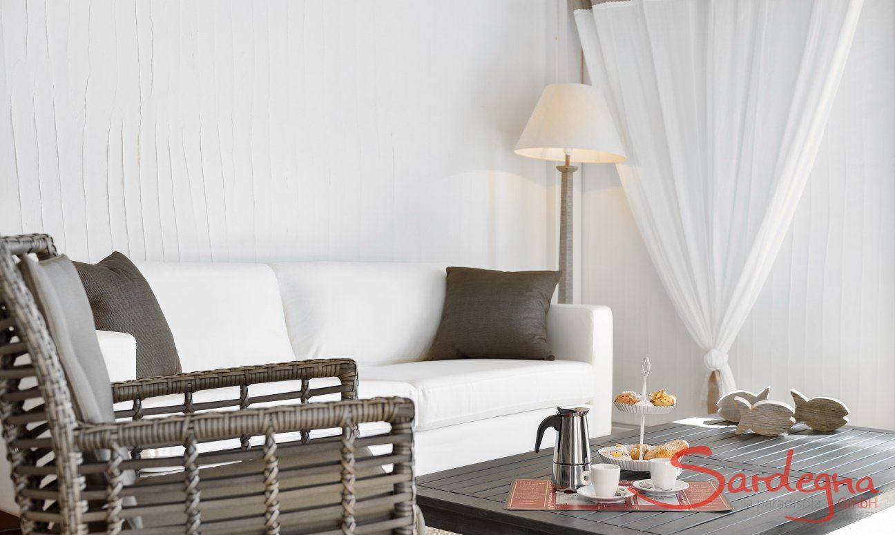 Li Conchi 6 | Wohnbereich mit Sofaecke, Detail Detail, Wohnzimmer