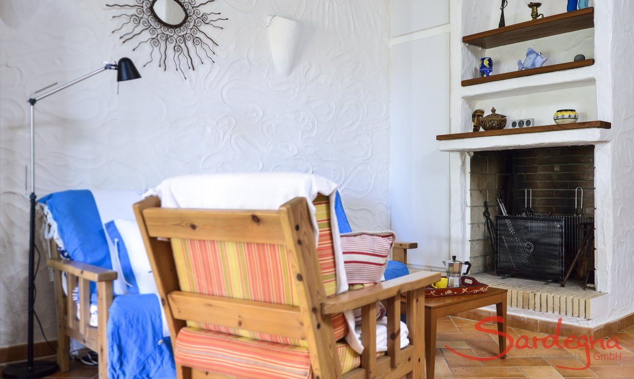 Villa Gaia | Innenkamin Sardinien