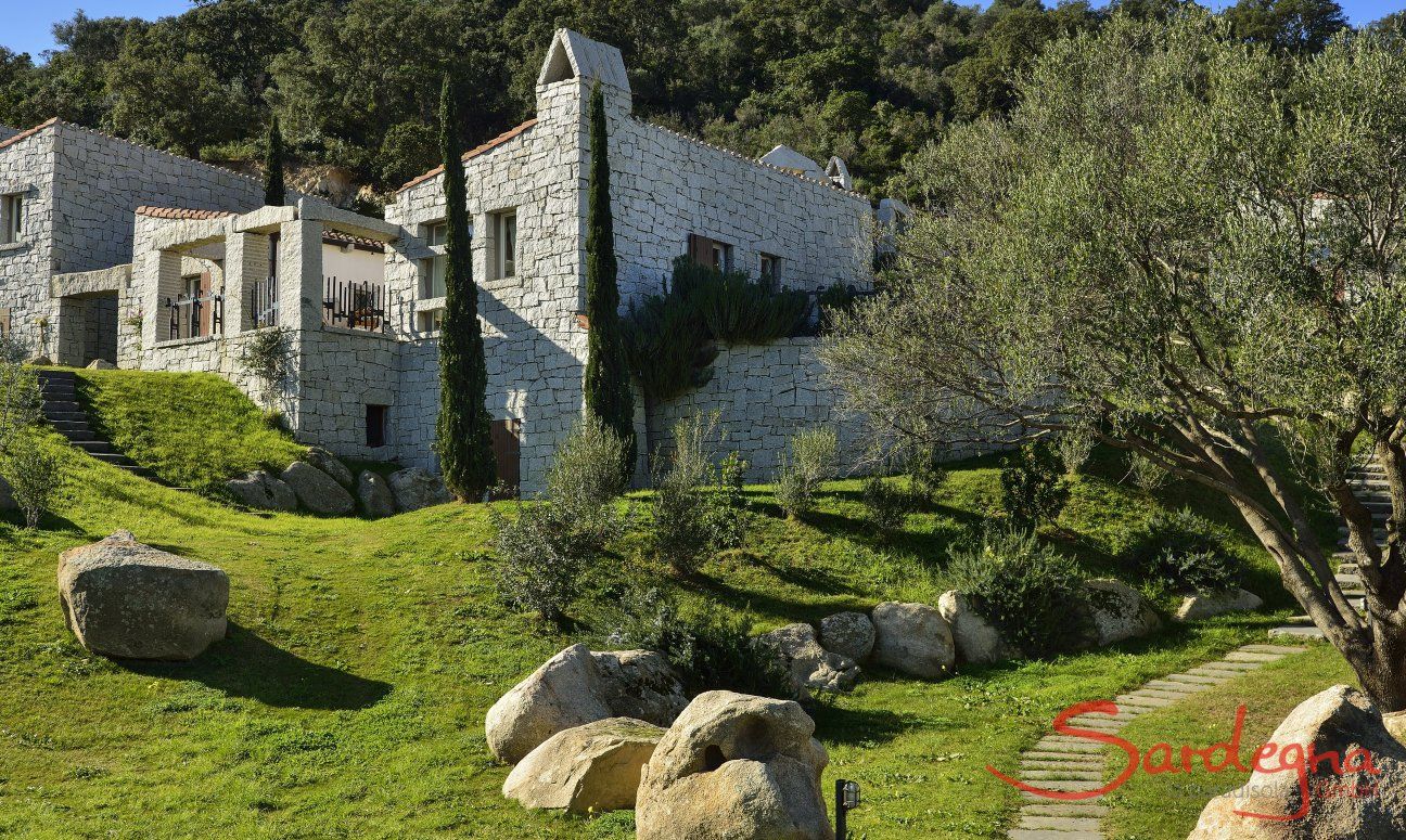 Li Conchi 9 | Lage des Hauses im Grünen Lage des Ferienhauses Li Conchi 9, Cala Sinzias