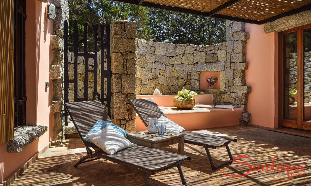 Villa Domus 9d | Lounge Bereich auf der Terrasse Lounge Bereich auf der Terrasse