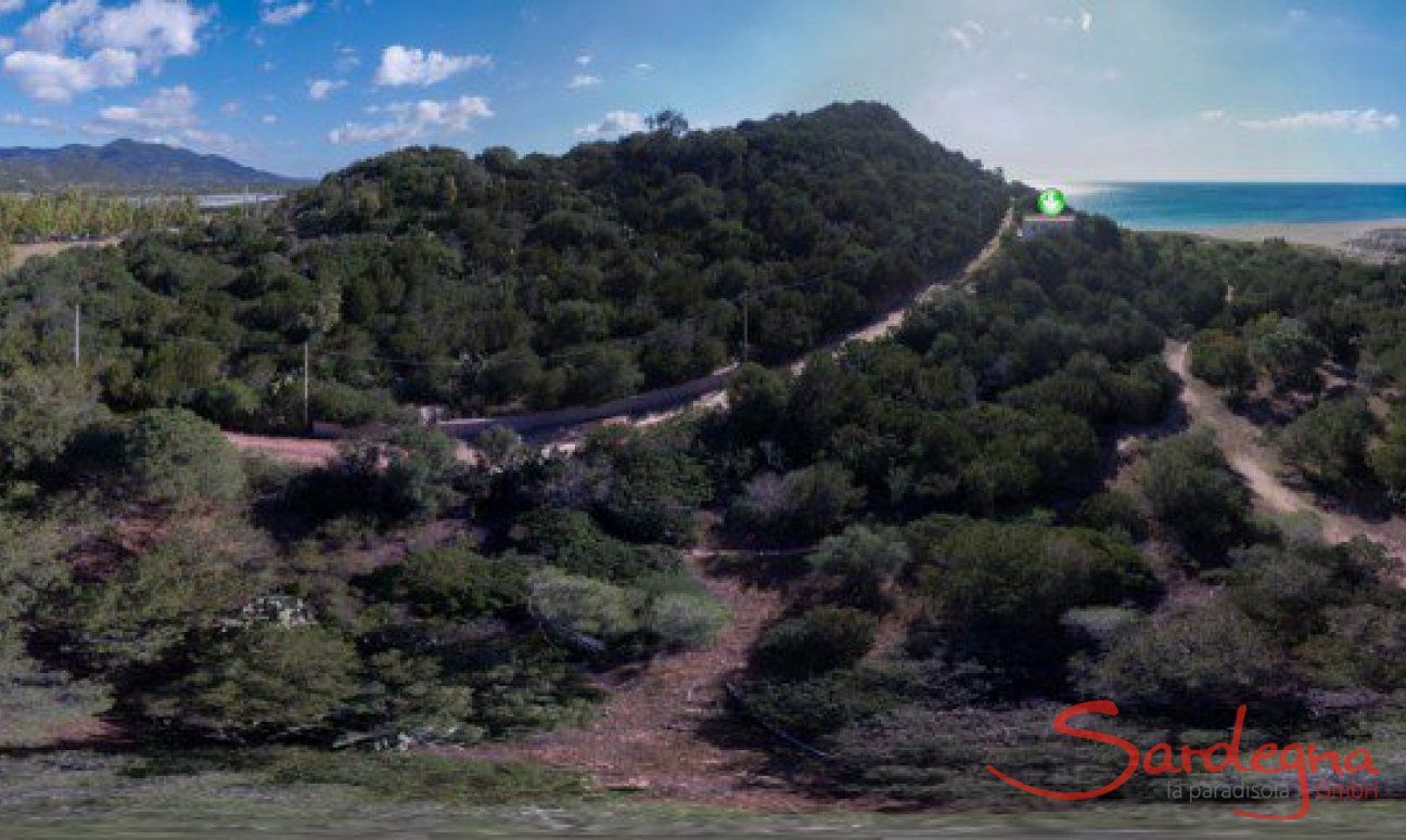 Panorama 360° Villa Beatrice und Villa Bau Cannas