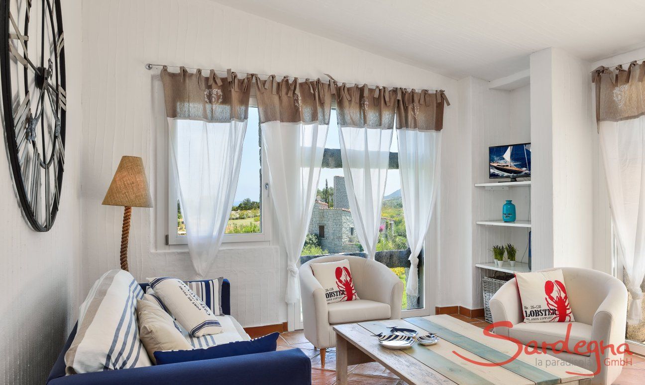 Li Conchi 5 | Sofabereich mit TV und großem Panoramafenster Relax