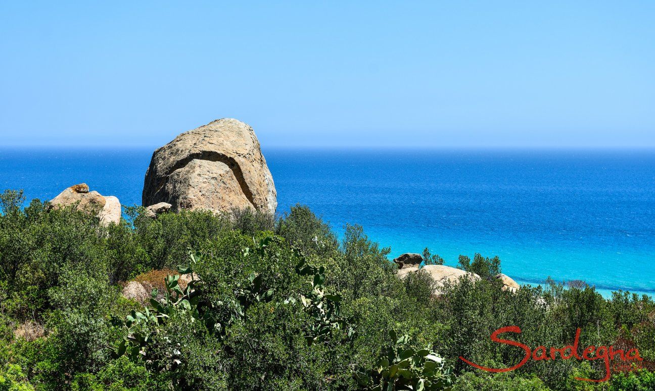 Blick auf das türkise Meer