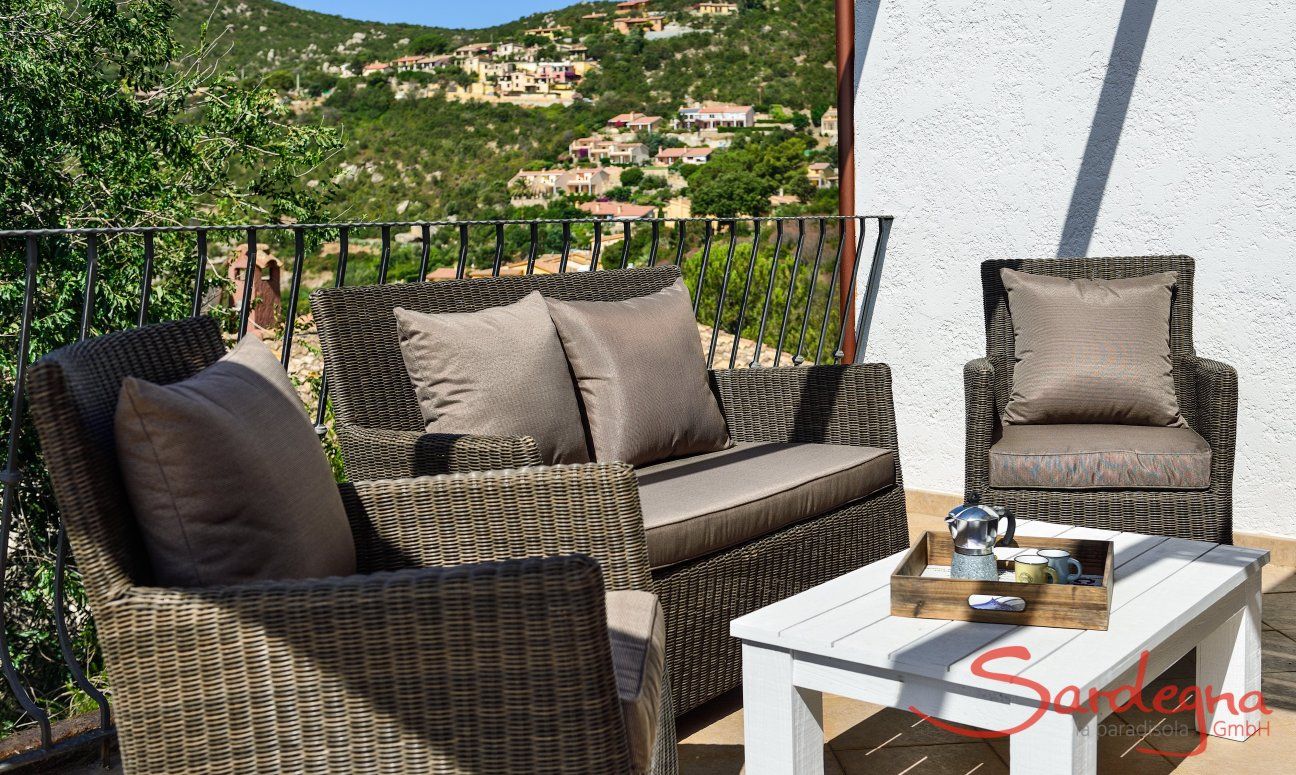 Apartment Orchidea-C | Loungebereich auf der Terrasse Loungebereich auf der Terrasse