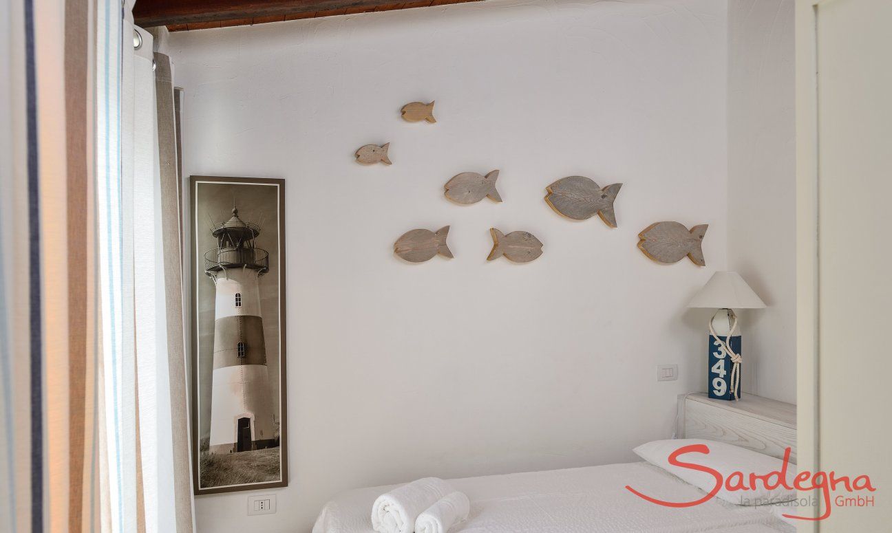 Villa Campidano 8 | Schlafzimmer 3 mit zwei Einzelbetten, die auch zusammengestellt werden können New 2017