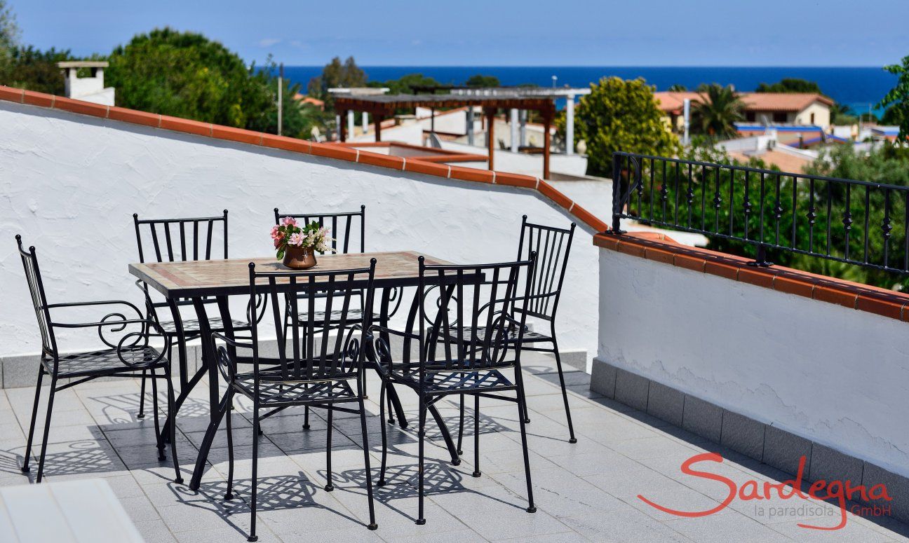 Villa Nicola | Dachterrasse mit Meerblick Dachterrasse mit Meerblick