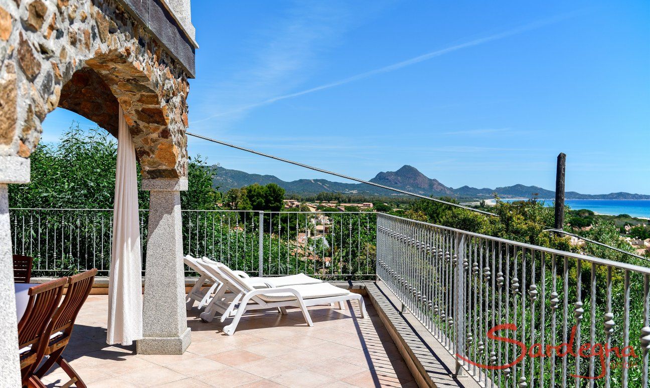 Apartment Castededdu 3 | Meerblick von der Terrasse aus Castededdu 3