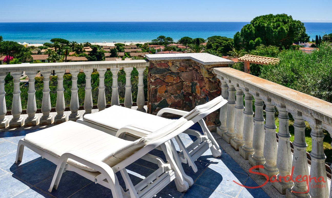 Apartment Castededdu 5 | Terrasse mit freiem Meerblick Terrasse mit freiem Meerblick
