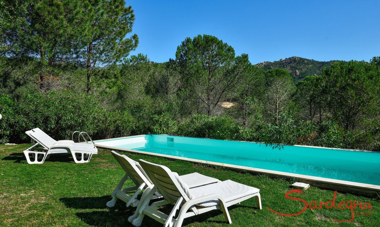 Privatpool der Villa Paradiso 