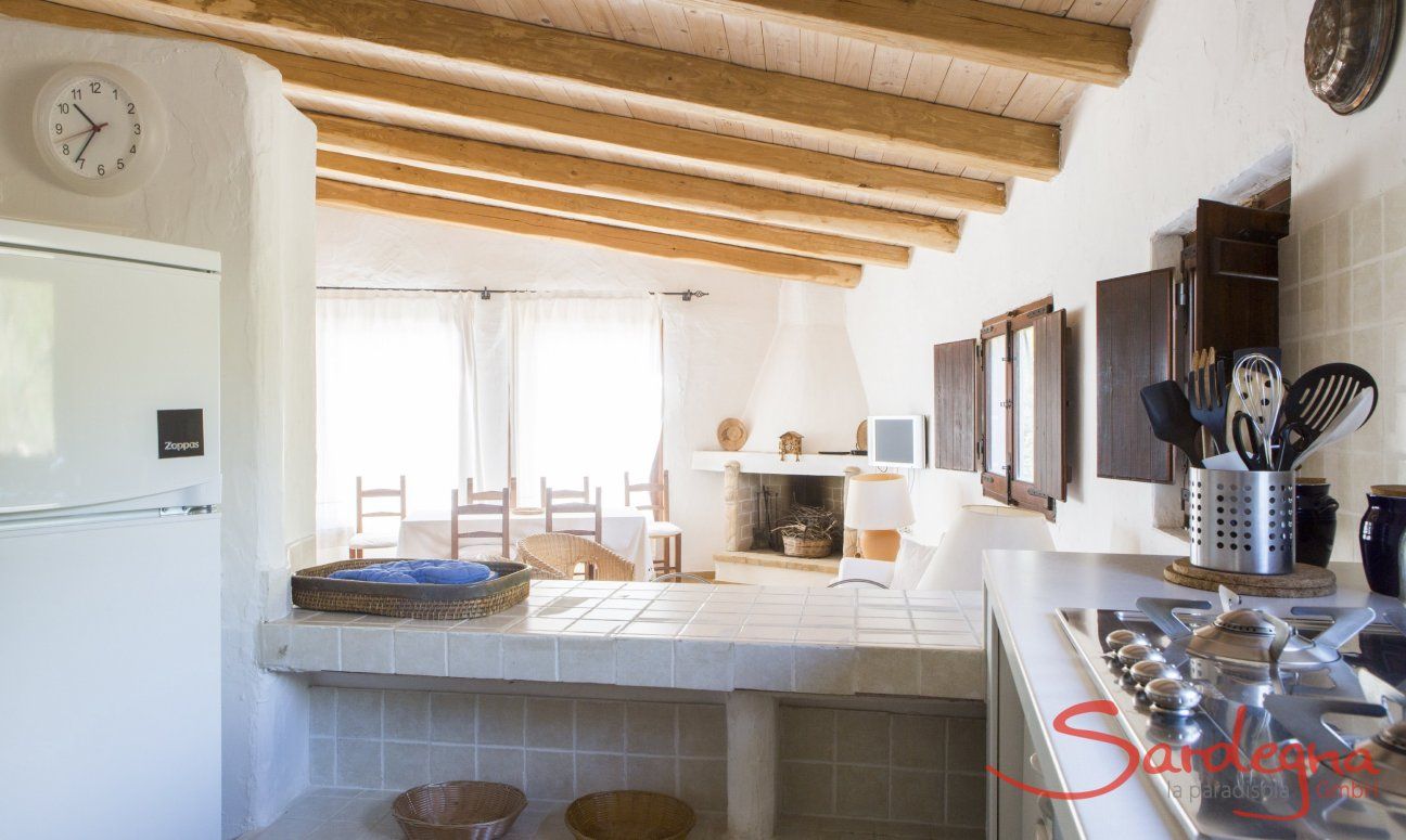 Villa Fiori 2 | Küche mit Blick ins Wohnzimmer 2018 New Picture