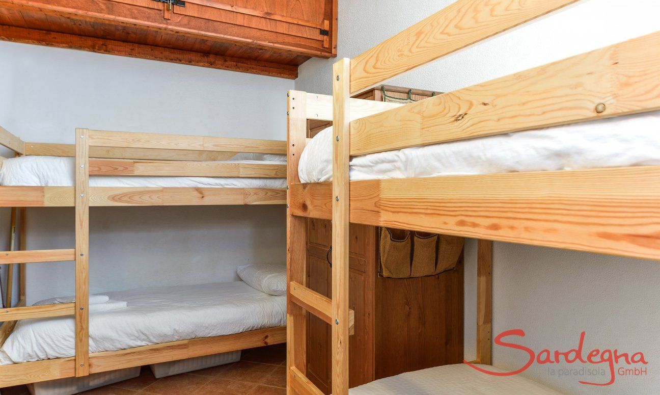 Villa Vela | Schlafzimmer 2 mit zwei Stockbetten Schlafzimmer 2 mit 2 Stockbetten
