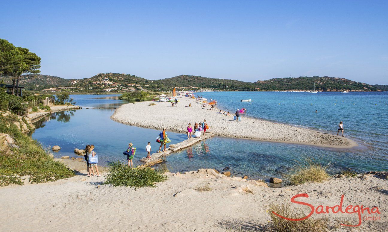 Casa Graziella | Porto Taverna, Porto San Paolo Weg über die Lagune zum Strand von Porto Taverna