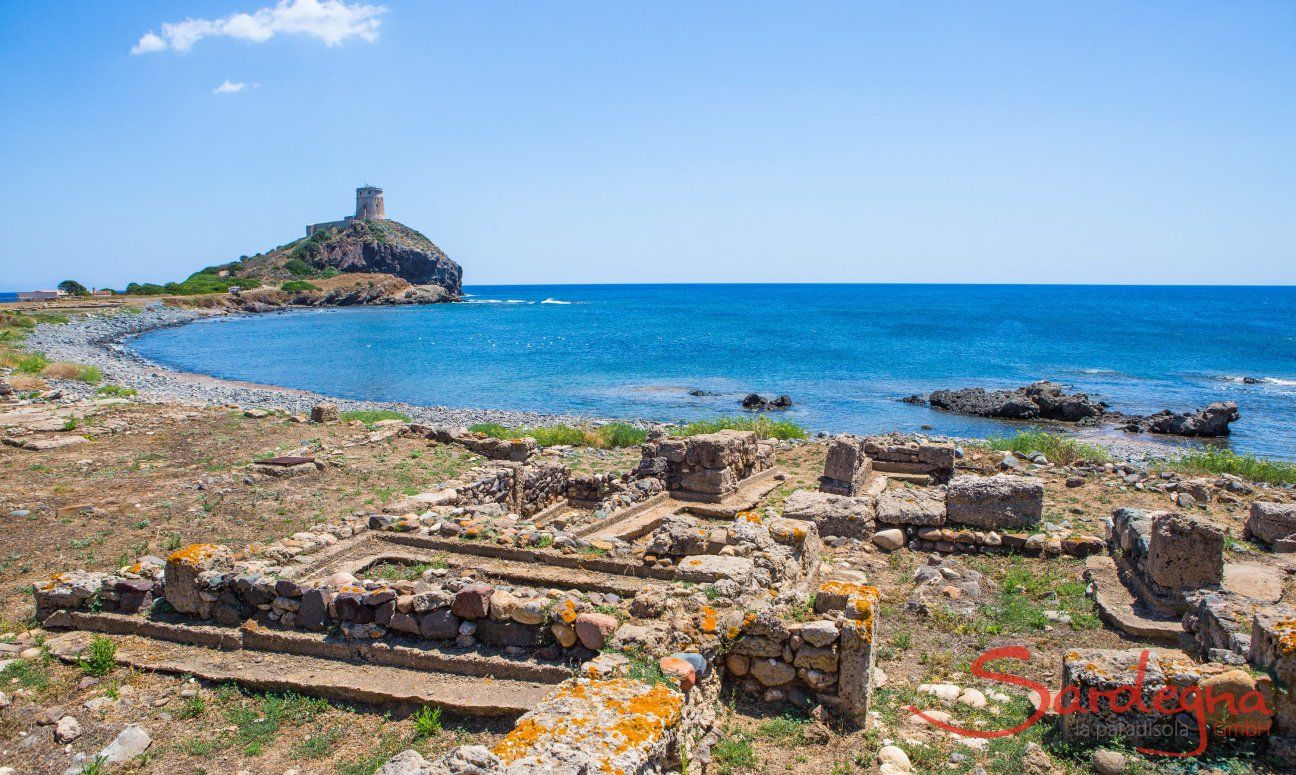 Die Ausgrabungsstätte Nora ist eine der wichtigsten in Sardinien