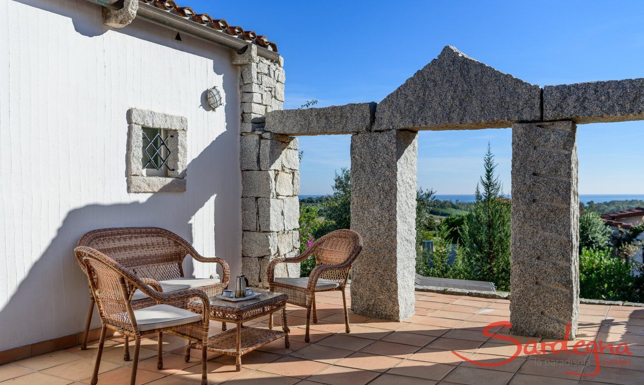Li Conchi 30 | Terrasse mit Außensofa und Meerblick Terrasse mit Meerblick