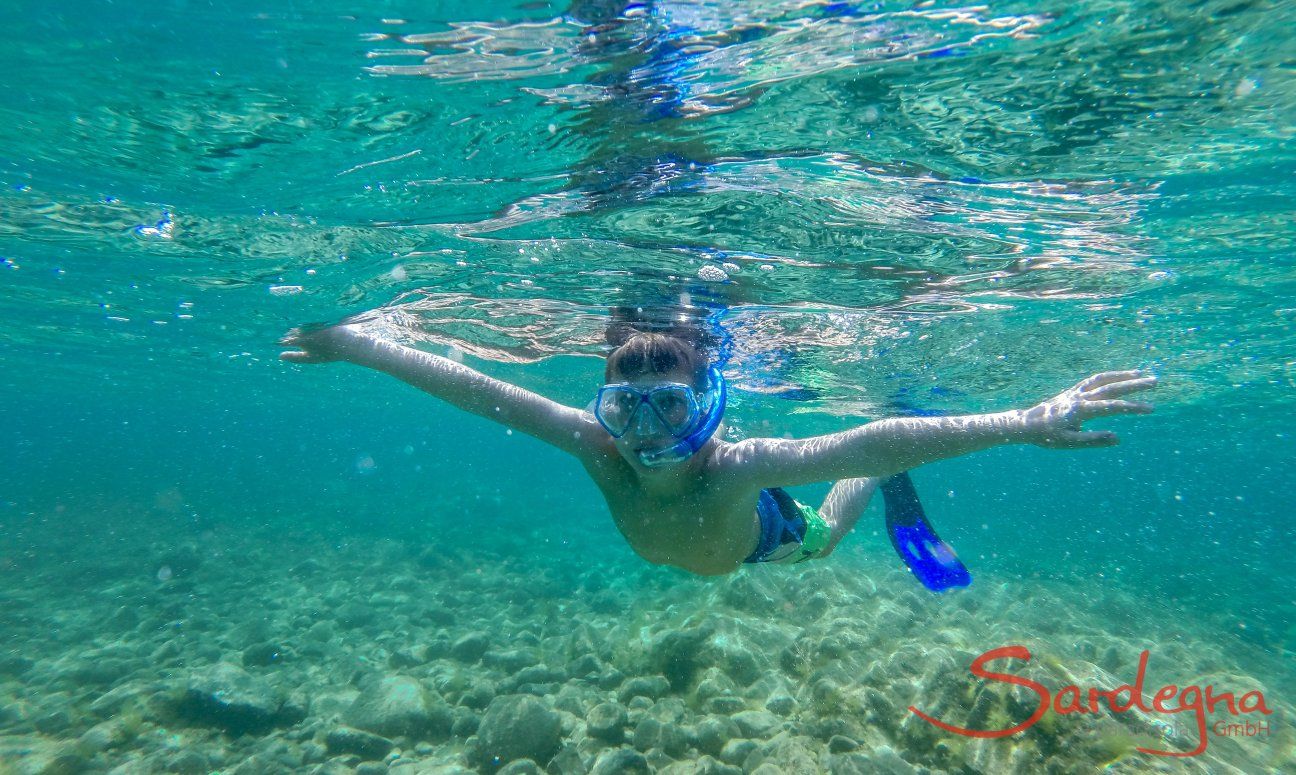 Schnorcheln im Meer bei Olbia