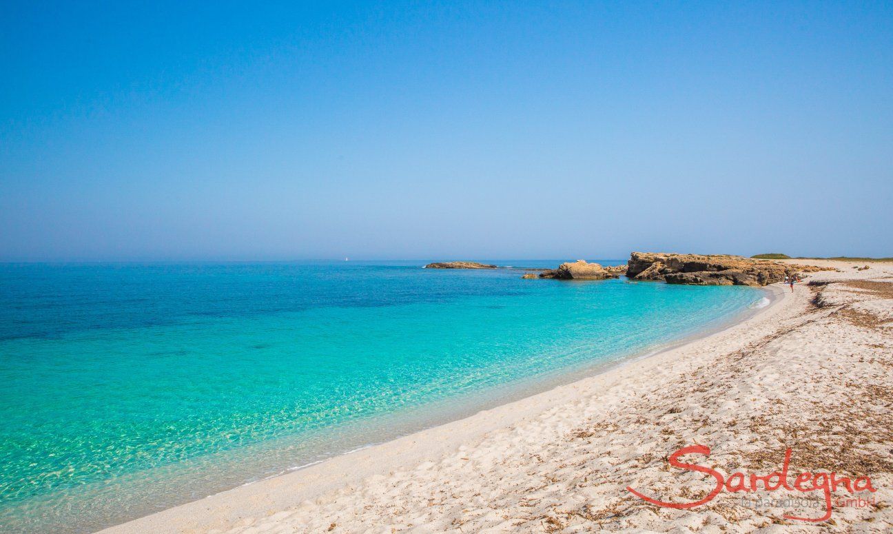 Der weiße Strand von Is Arutas nahe Oristano