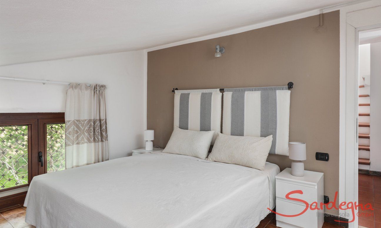 Apartment Orri 3 | Schlafzimmer 4 mit Doppelbett, im 2. Stock App. Orri 3 Tortoli Ostküste Sardinien