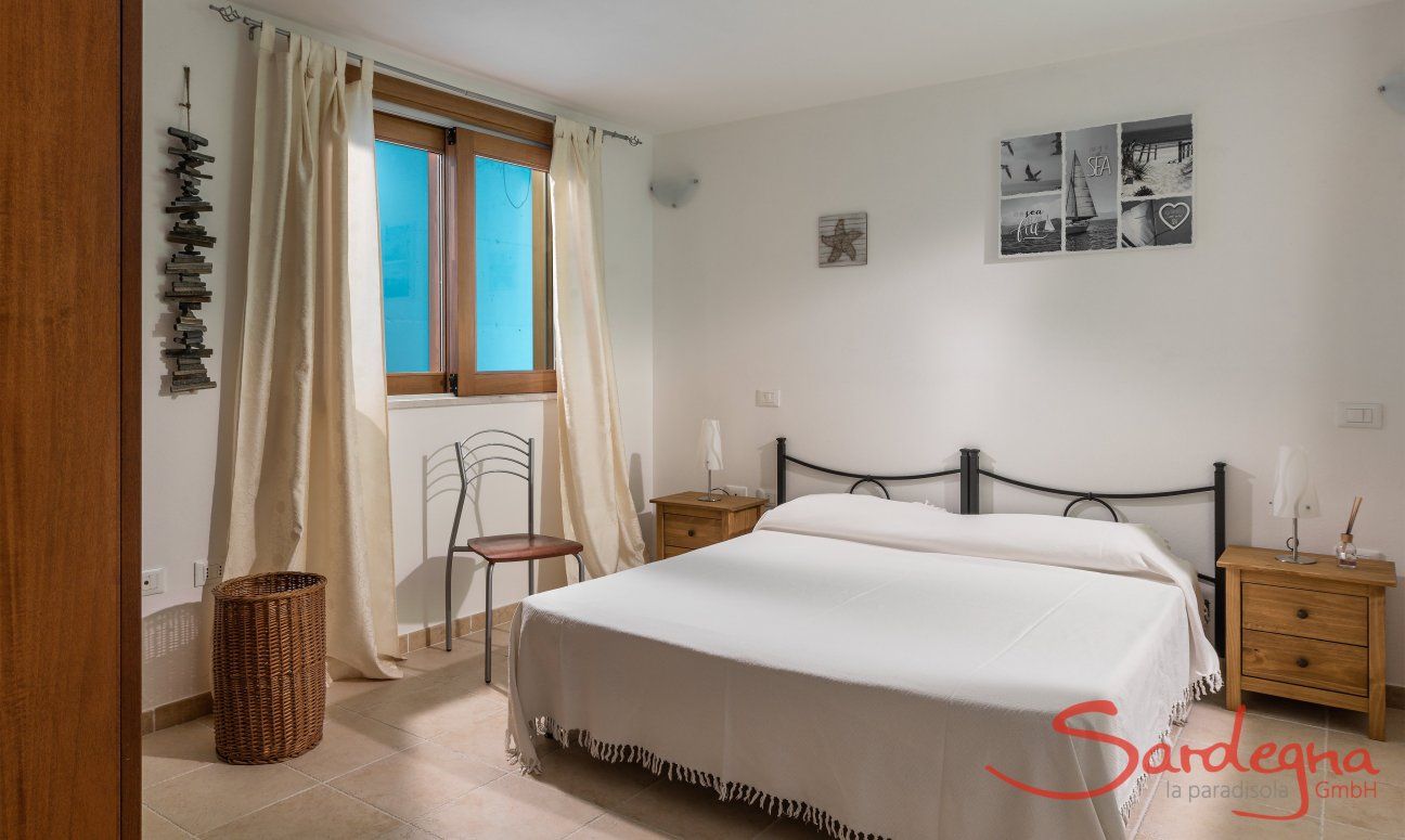 Villa del Campo | Schlafzimmer 4 im UG mit Doppelbett Villa del Campo, Is Molas, Pula