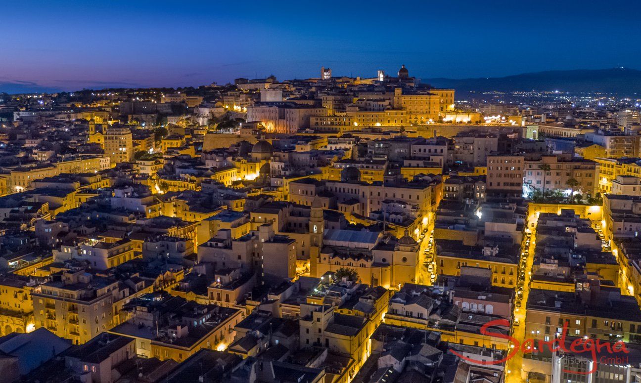 Cagliari by night, Südsardinien