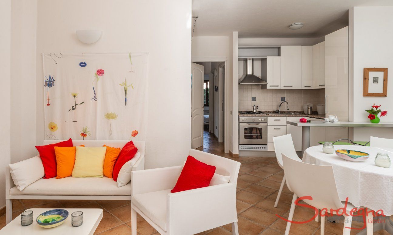Villa Sandra 43 | Sitzmöbel innen Hausdarstellung