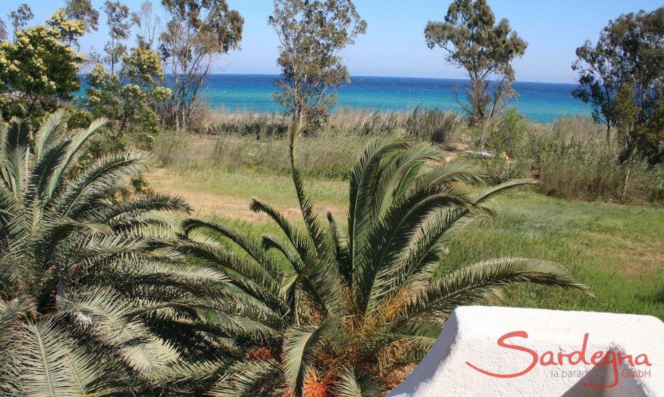Zelt-Lodge Orri 2 | Blick zum Strand Sardinien