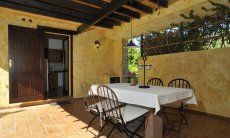 Casa Meloni 1 | Terrasse mit Esstisch an der Frischluft Terrasse