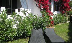 Villa ToreMari | Mediterraner Garten mit Sonnenliegen Mediterraner Garten mit Sonnenliegen