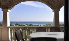 Apartment Castededdu 7 | Überdachte Terrasse mit Meerblick Castededdu 7